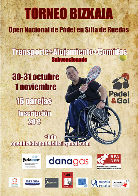 El p&aacute;del adaptado llega a Bizkaia